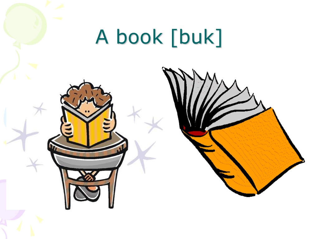 A book [buk]